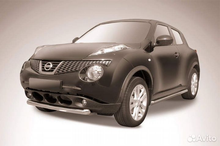 Защита переднего бампера Nissan juke NJ4WD-002