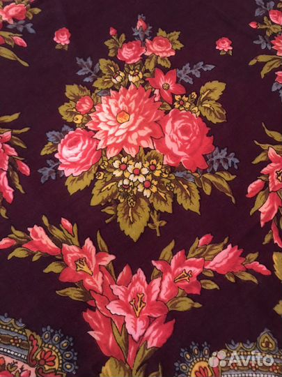 Павлово-Посадский платок шерсть