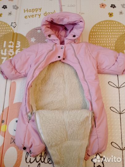 Зимний комбинезон для девочки 68