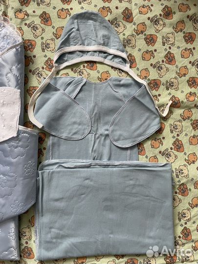 Комплект на выписку для мальчика лето