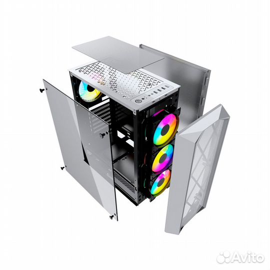 Корпус Powercase Rhombus X4 White cmrmw-L4