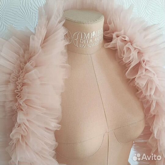 Боа из фатина, накидка на плечи, шарф