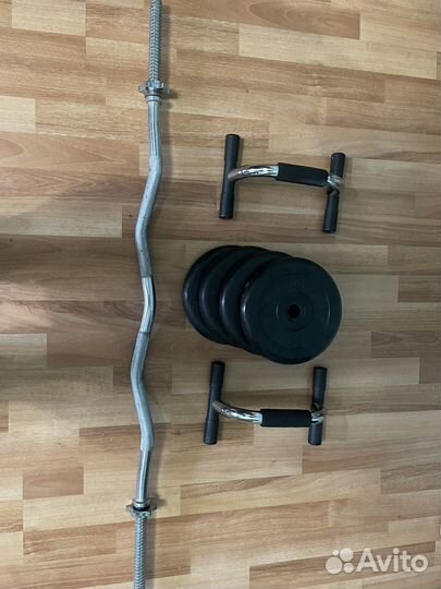 Гриф блины упоры для отжиманий