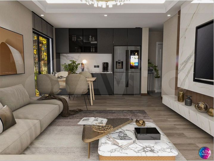 3-к. квартира, 72 м² (Турция)