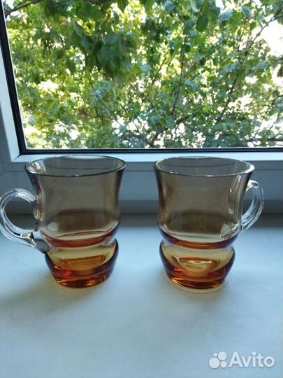 Пивные кружки чешское стекло конец 60х СССР