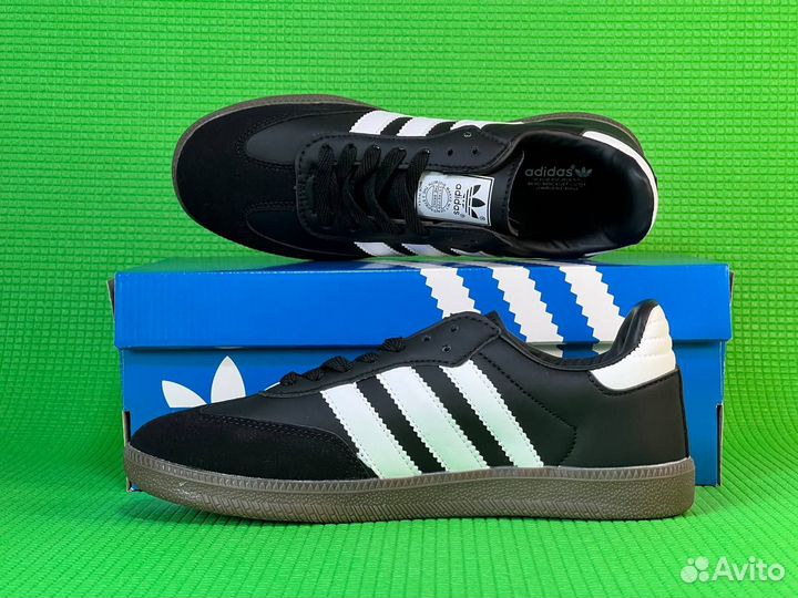 Кроссовки Adidas Samba Black Luxe Качество