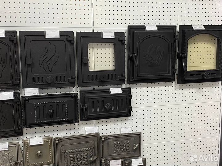 Чугунная дверца для печи