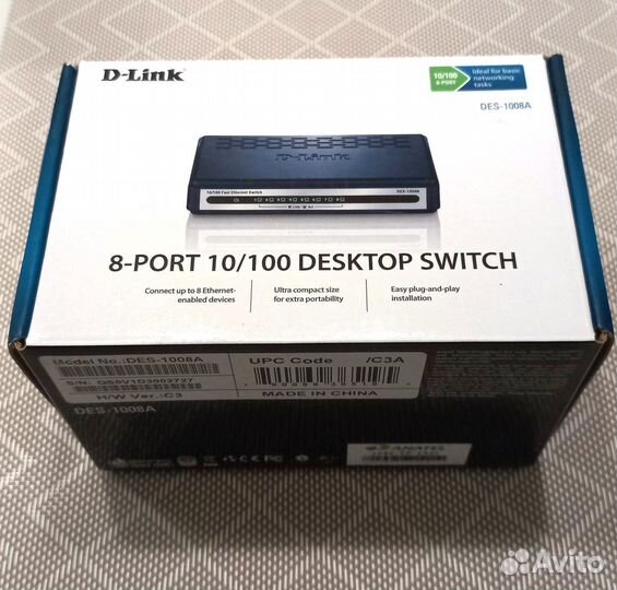 Коммутатор D-Link DES-1008A