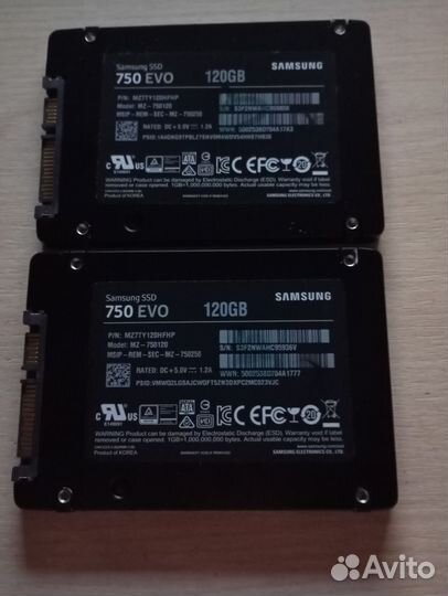 Samsung evo 750, 120 GB