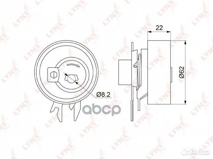 Ролик натяжной ремня грм PB-1136 lynxauto