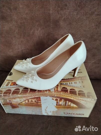 Туфли белые 37 свадебные