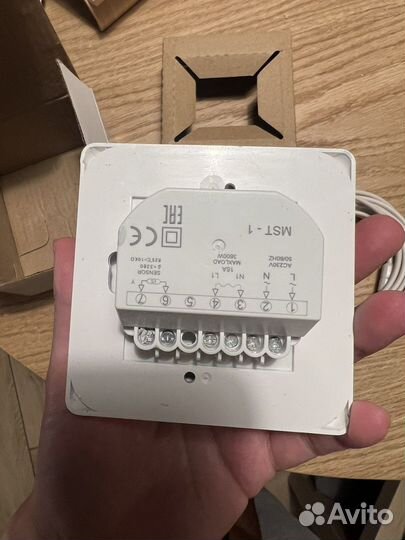 Терморегулятор механический белый