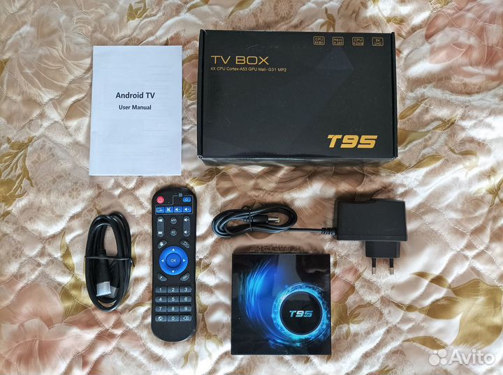Smart BOX тв-приставка T95 на Android 10 с голосом