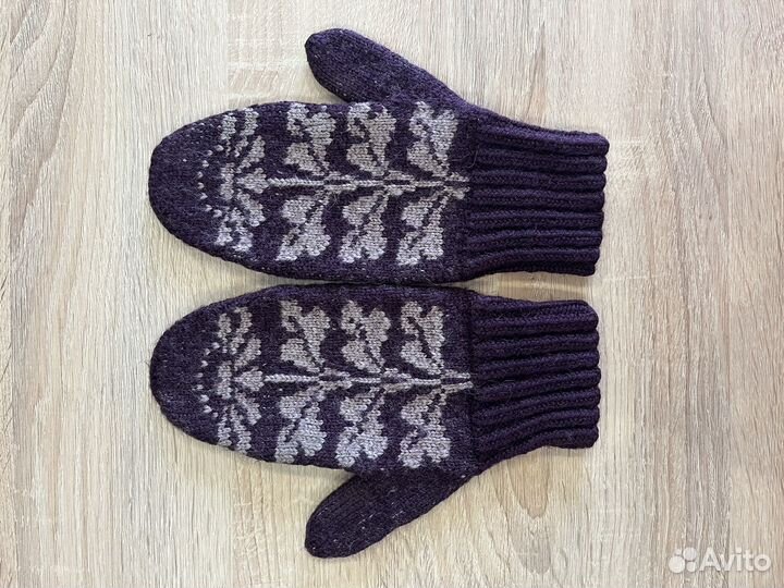 Шапка, снуд и варежки комплектом