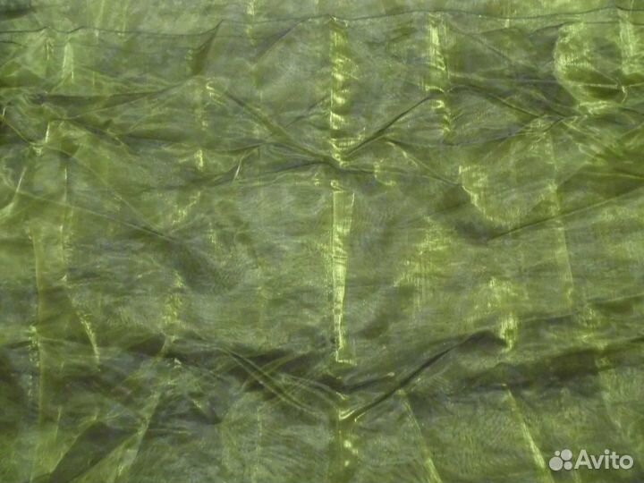 Штора на петлях из органзы 