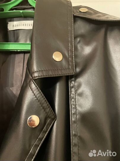 Кожаный плащ Dokuchaeva