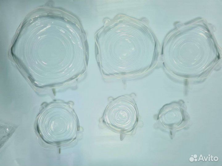 Силиконовые крышки для посуды универсальные набор