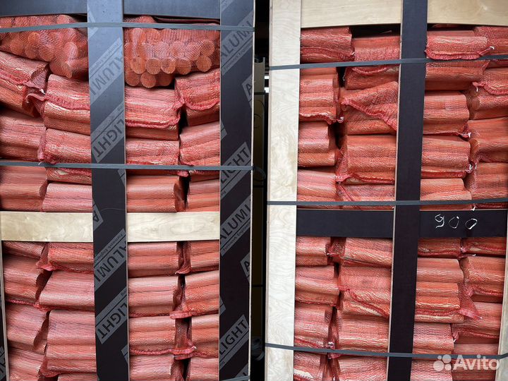 Дрова березовые в сетках