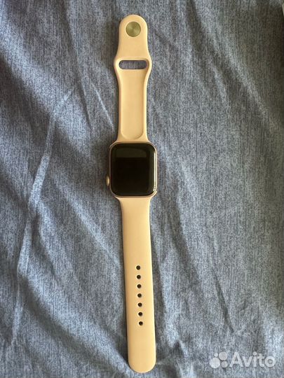 Часы apple watch 7 45 mm starlight aliminum