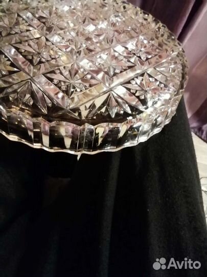 Ваза хрустальная СССР 28 см