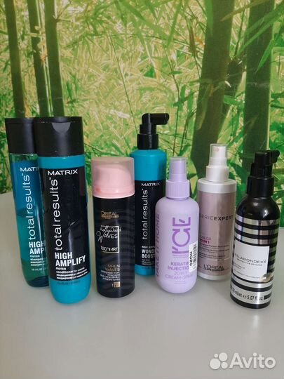 Средства для волос различных марок