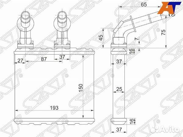 Радиатор отопителя салона nissan presea