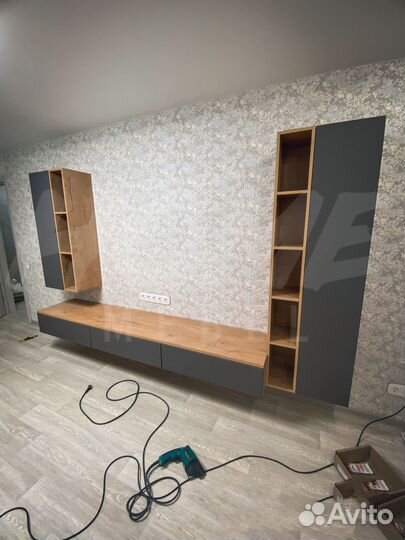 Тумба тв подвесная, модульная гостиная