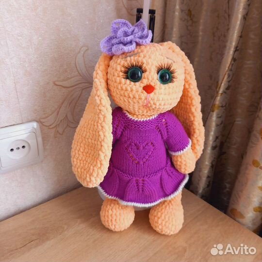 Мягкая игрушка заяц ручная работа