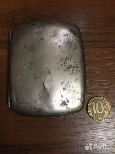 Портсигар серебряный