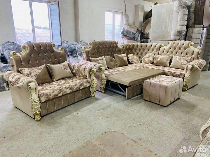 Диван угловой с креслом 