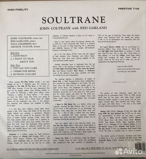 John Coltrane Analogue Productions