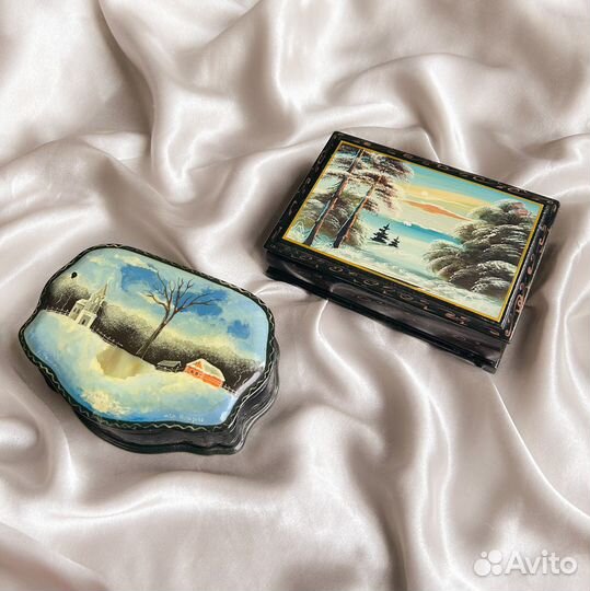 Винтажные шкатулки (лаковые/деревянные/металлическ