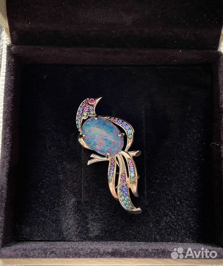 Брошь серебро