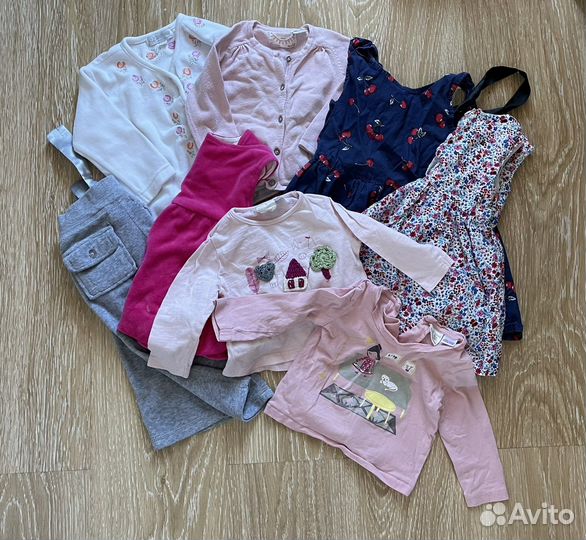 Вещи для девочки 74 пакетом zara reima