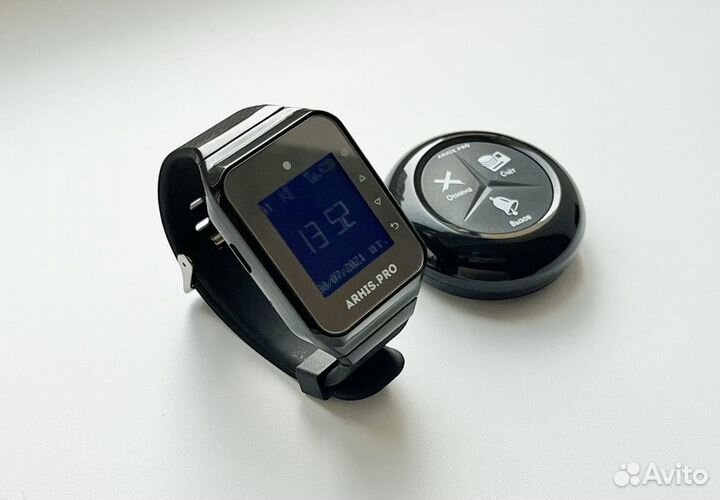 Кнопка вызова официанта и часы официанта Популяр