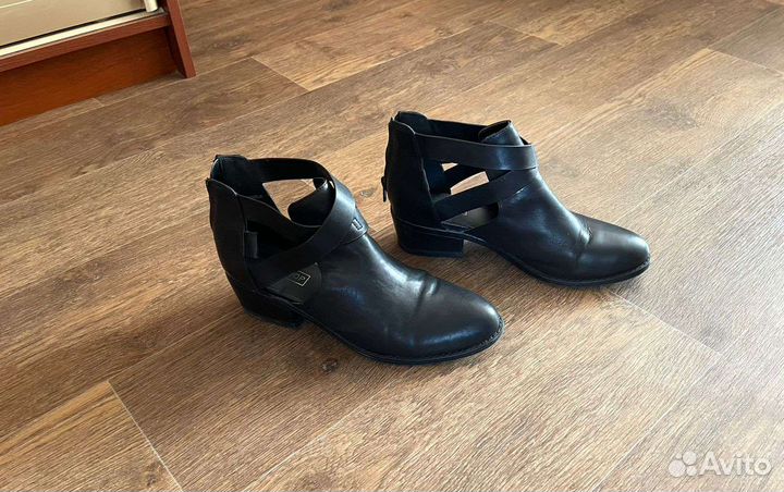 Полуботинки top shop натуральная кожа