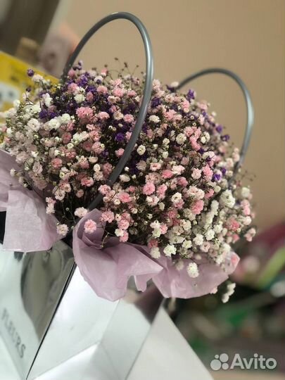 Гипсофила. Буке цветов 101 роза с доставкой