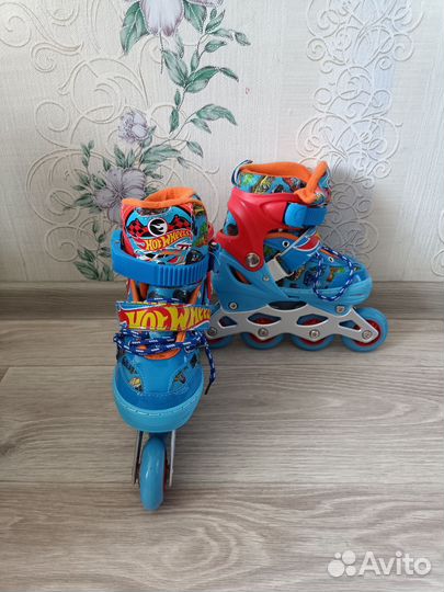 Ролики детские новые hot wheels