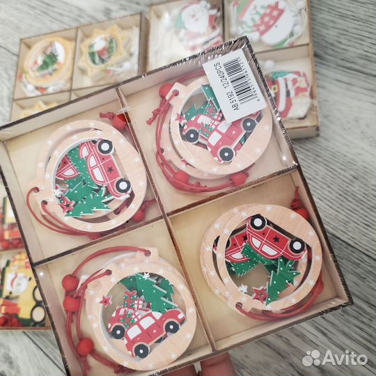 Новогодние игрушки набор