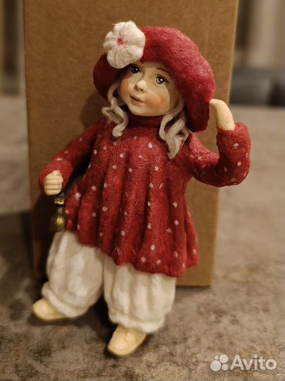 Ватная елочная игрушка