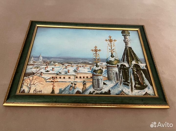 Картина холст на картоне