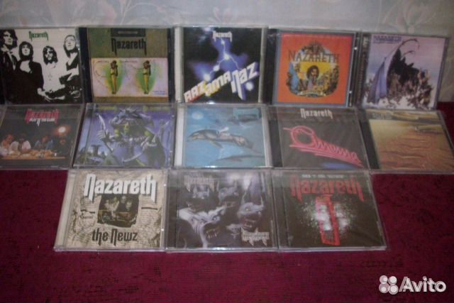 CD диски группы Nazareth и других рок групп