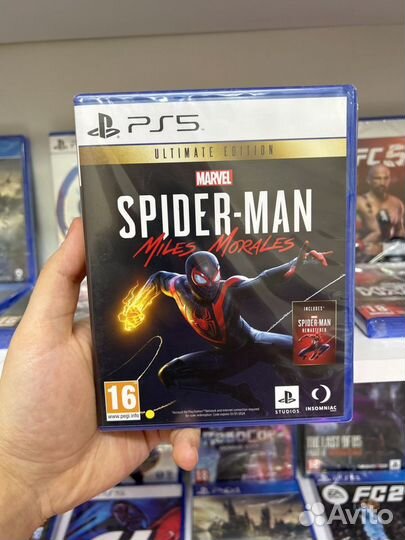 Spider Man miles morales ps5 ultimate, диск