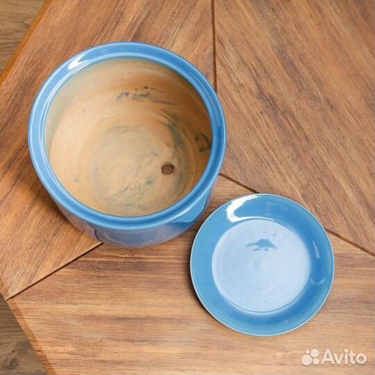 Горшок цветочный 'Орфей 1' 12 л, 1 сорт, голубой