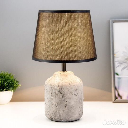 Настольная лампа 'Эсмира' Е14 40Вт серый 20х20х33с