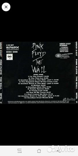 Pink Floyd. The Wall. mfsl udcd. 1991