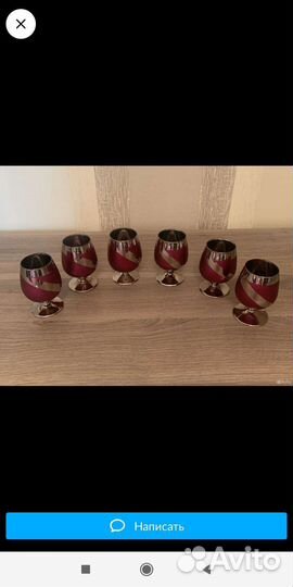 Бокалы для вина и для Мартина и стопки