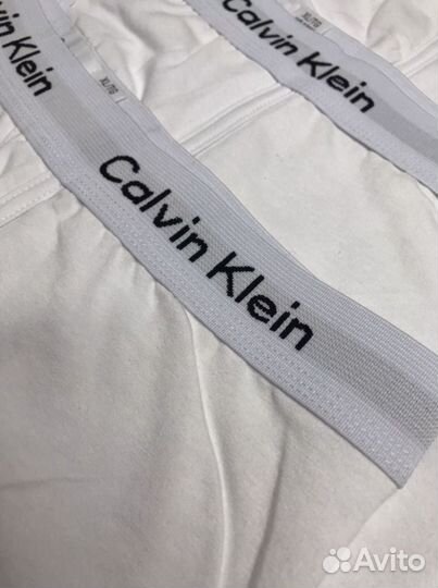 Трусы мужские белые Calvin klein хлопок