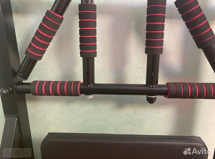 Турник брусья пресс Мультихват чёрный переворотный