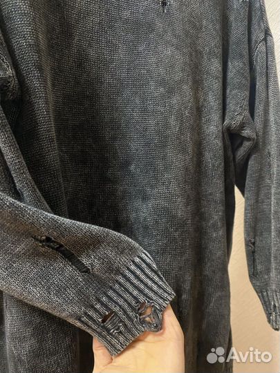 Свитер рваный оверсайз кофта